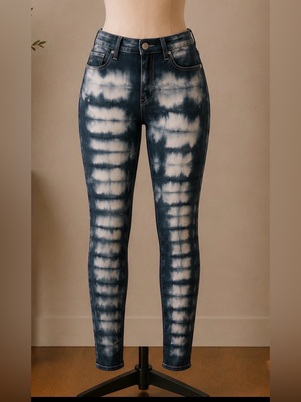 Tie-dyed jeans